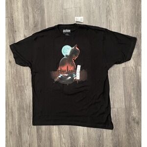 Batman‎ Gotham City T Shirt Men's 2XL Black DC Comics Hero Batman Movie XXL NEW